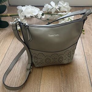 Franco Sarto Elegant Gray Crossbody Bag